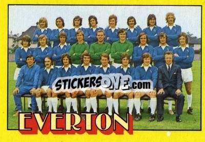Sticker Everton Team - Footballers 1974-1975
 n. 54 - A&BC
