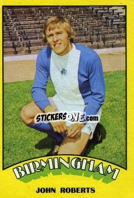 Sticker John Roberts - Footballers 1974-1975
 - A&BC