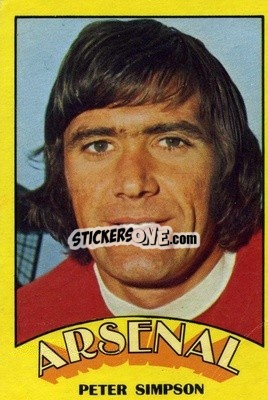Sticker Peter Simpson - Footballers 1974-1975
 n. 115 - A&BC