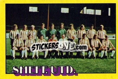 Sticker Sheffield United Team - Footballers 1974-1975
 n. 82 - A&BC
