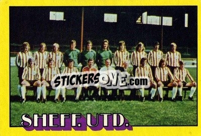 Sticker Sheffield United Team - Footballers 1974-1975
 - A&BC