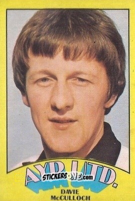 Sticker Davie McCulloch - Scottish Footballers 1974-1975
 n. 18 - A&BC