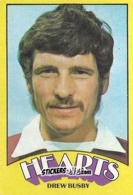 Sticker Drew Busby - Scottish Footballers 1974-1975
 - A&BC