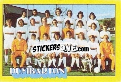 Sticker Dumbarton FC Team Group 