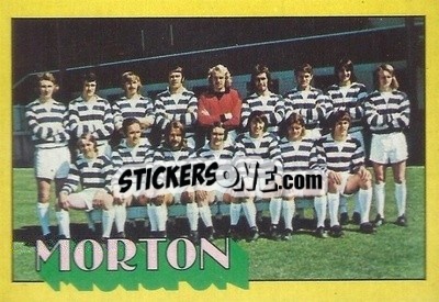 Sticker Greenock Morton Team Group  - Scottish Footballers 1974-1975
 - A&BC