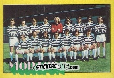 Sticker Greenock Morton Team Group  - Scottish Footballers 1974-1975
 n. 101 - A&BC
