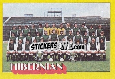 Sticker Hibernian Team Group  - Scottish Footballers 1974-1975
 - A&BC