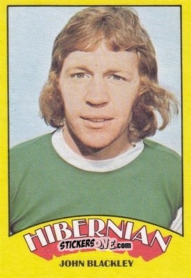 Sticker John Blackley - Scottish Footballers 1974-1975
 - A&BC