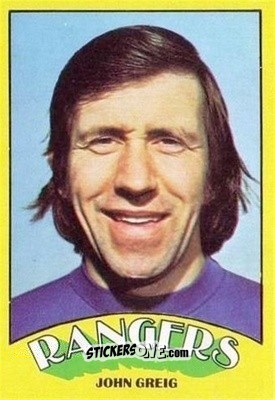 Sticker John Greig - Scottish Footballers 1974-1975
 n. 104 - A&BC
