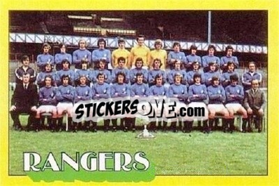 Sticker Rangers Team Group  - Scottish Footballers 1974-1975
 n. 125 - A&BC
