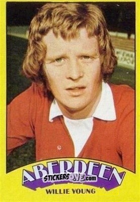 Sticker Willie Young - Scottish Footballers 1974-1975
 n. 2 - A&BC