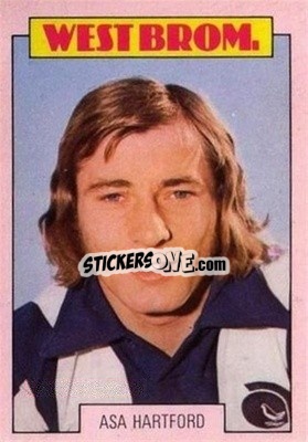 Sticker Asa Hartford - Scottish Footballers 1973-1974
 n. 92 - A&BC