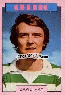 Sticker David Hay - Scottish Footballers 1973-1974
 n. 39 - A&BC
