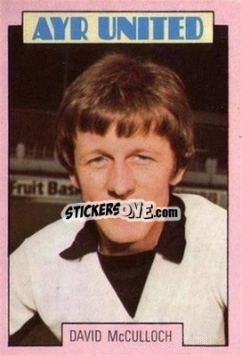 Sticker David McCulloch - Scottish Footballers 1973-1974
 n. 8 - A&BC