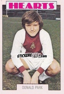 Sticker Donald Park - Scottish Footballers 1973-1974
 - A&BC