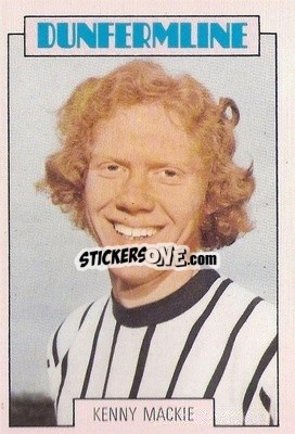 Sticker Kenny Mackie - Scottish Footballers 1973-1974
 - A&BC