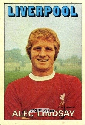 Cromo Alec Lindsay - Footballers 1972-1973
 n. 8 - A&BC