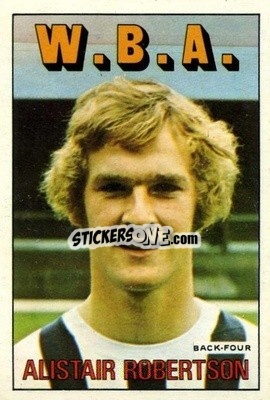 Sticker Ally Robertson - Footballers 1972-1973
 - A&BC