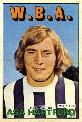Sticker Asa Hartford - Footballers 1972-1973
 n. 98 - A&BC