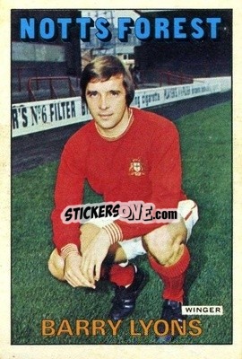 Sticker Barry Lyons - Footballers 1972-1973
 n. 62 - A&BC