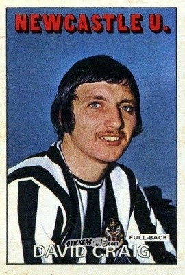 Sticker David Craig - Footballers 1972-1973
 - A&BC