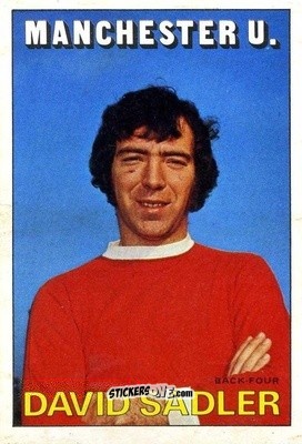 Sticker David Sadler - Footballers 1972-1973
 n. 82 - A&BC