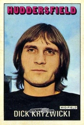 Sticker Dick Krzywicki - Footballers 1972-1973
 n. 67 - A&BC