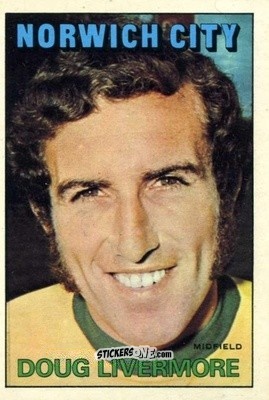 Sticker Doug Livermore - Footballers 1972-1973
 n. 209 - A&BC