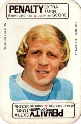 Sticker Francis Lee - Footballers 1972-1973
 n. FCG11 - A&BC
