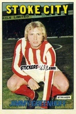 Sticker Jimmy Greenhoff - Footballers 1972-1973
 - A&BC