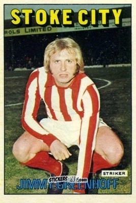 Sticker Jimmy Greenhoff - Footballers 1972-1973
 n. 186 - A&BC