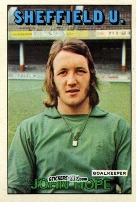 Sticker John Hope - Footballers 1972-1973
 n. 172 - A&BC