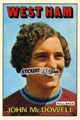Sticker John McDowell - Footballers 1972-1973
 - A&BC