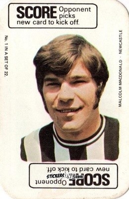 Sticker Malcolm MacDonald - Footballers 1972-1973
 n. FCG1 - A&BC
