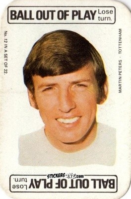 Sticker Martin Peters - Footballers 1972-1973
 n. FCG12 - A&BC
