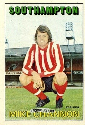 Sticker Mick Channon - Footballers 1972-1973
 n. 132 - A&BC