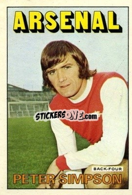 Sticker Peter Simpson - Footballers 1972-1973
 - A&BC