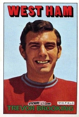 Sticker Trevor Brooking - Footballers 1972-1973
 n. 70 - A&BC
