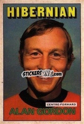Sticker Alan Gordon - Scottish Footballers 1972-1973
 - A&BC