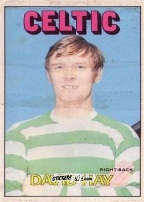 Sticker David Hay - Scottish Footballers 1972-1973
 n. 160 - A&BC
