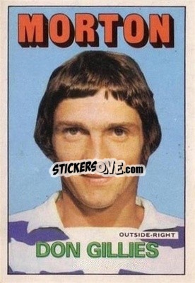 Cromo Don Gillies - Scottish Footballers 1972-1973
 - A&BC