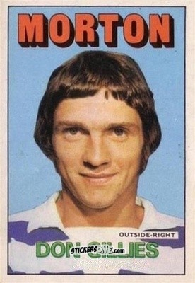 Sticker Don Gillies - Scottish Footballers 1972-1973
 n. 144 - A&BC