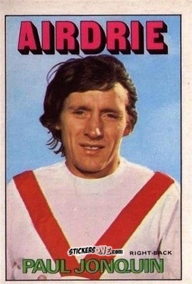Sticker Paul Jonquin - Scottish Footballers 1972-1973
 n. 2 - A&BC