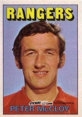 Sticker Peter McCloy - Scottish Footballers 1972-1973
 n. 72 - A&BC
