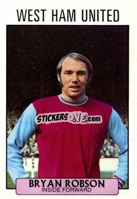 Sticker Bryan Robson - Footballers 1971-1972
 n. 84 - A&BC