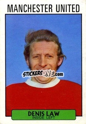 Sticker Denis Law - Footballers 1971-1972
 n. 75 - A&BC