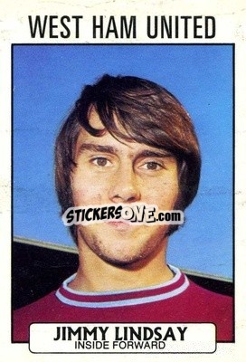 Sticker Jimmy Lindsay - Footballers 1971-1972
 - A&BC