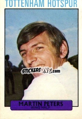 Sticker Martin Peters - Footballers 1971-1972
 - A&BC
