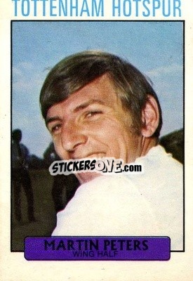 Sticker Martin Peters - Footballers 1971-1972
 n. 109 - A&BC