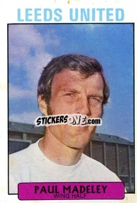 Sticker Paul Madeley - Footballers 1971-1972
 n. 34 - A&BC